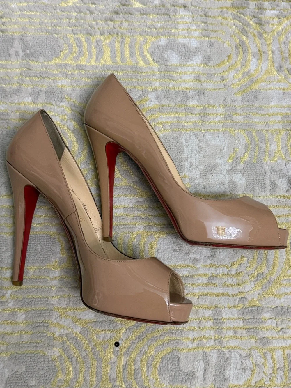 Christian Louboutin sleek nude